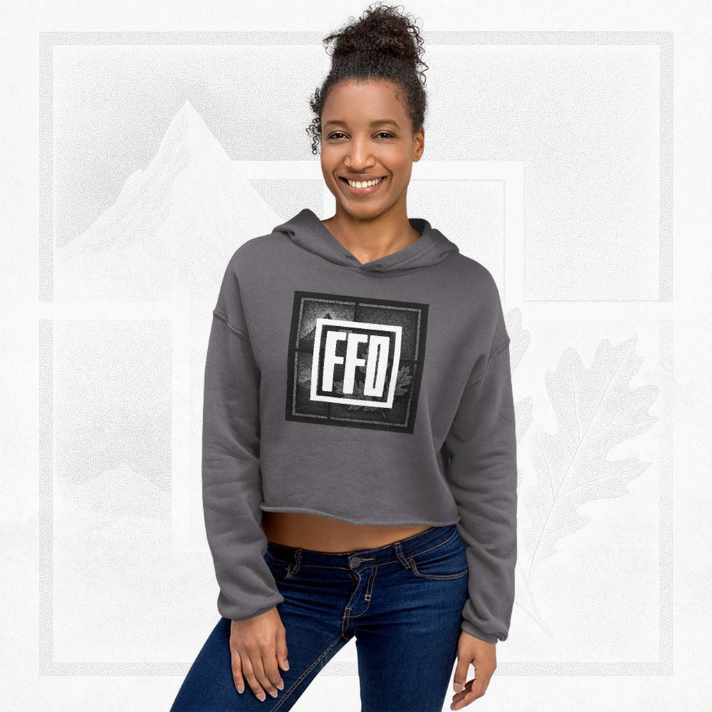 Women’s FrameEdge Crop Hoodie (No.06)
