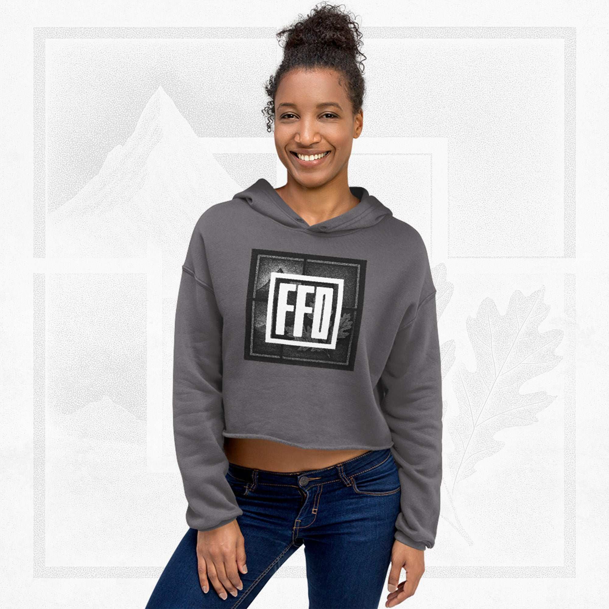 Women’s FrameEdge Crop Hoodie (No.06)