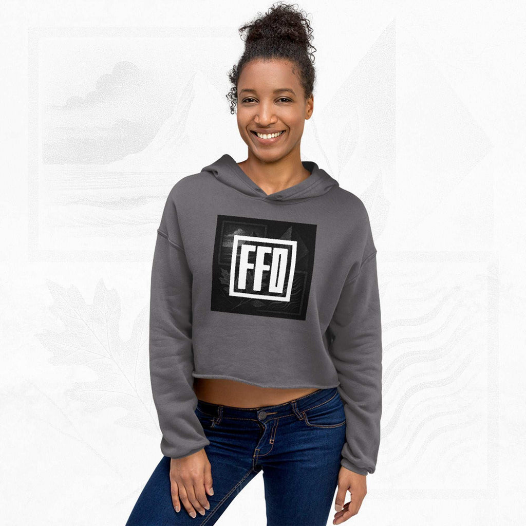 Women’s FrameEdge Crop Hoodie (No.09)
