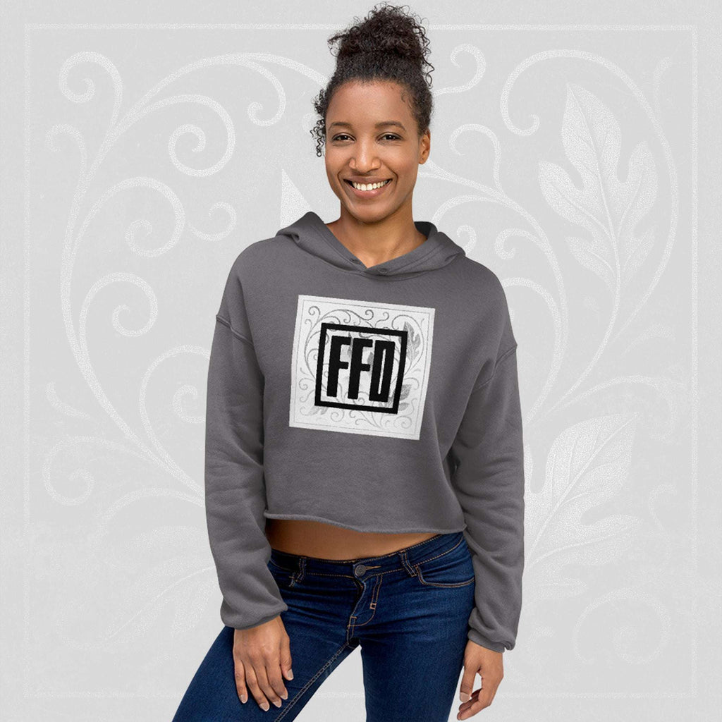 Women’s FrameEdge Crop Hoodie (No.12)