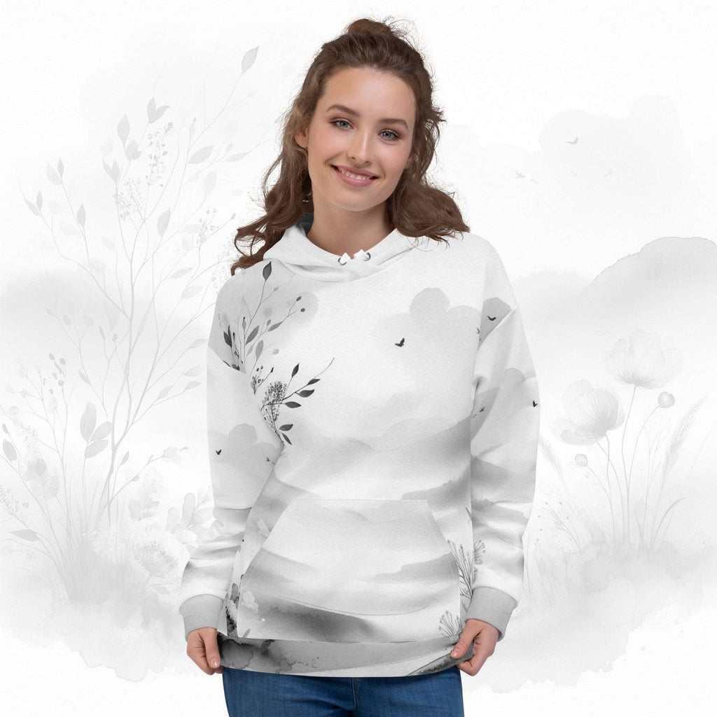 Women's Watercolour-Print Muse Hoodie (No.02)