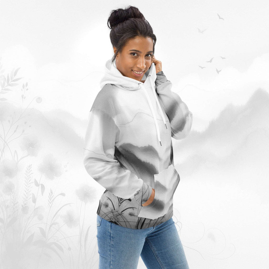 Women's Watercolour-Print Muse Hoodie (No.03)