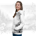 Women's Watercolour-Print Muse Hoodie (No.07)