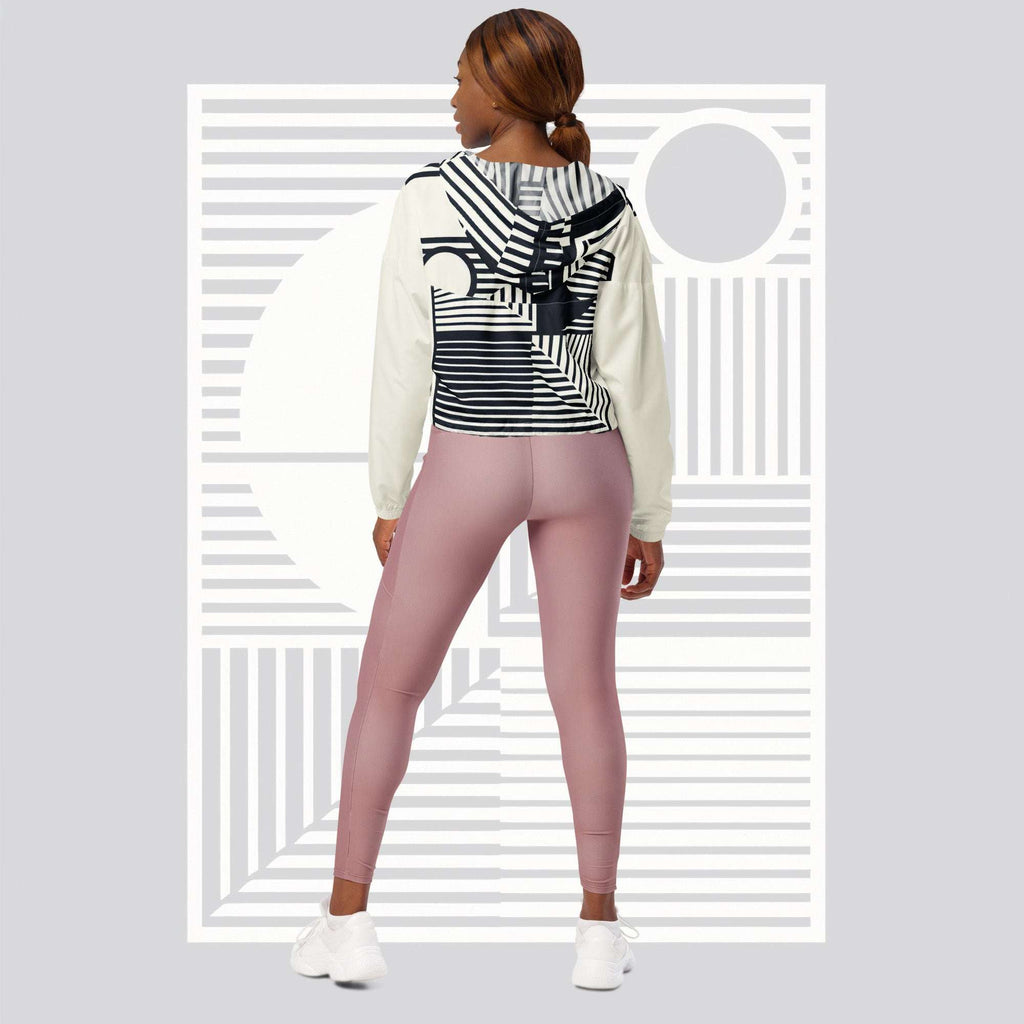 Women's ICN Cropped Windbreaker Print (No.03)