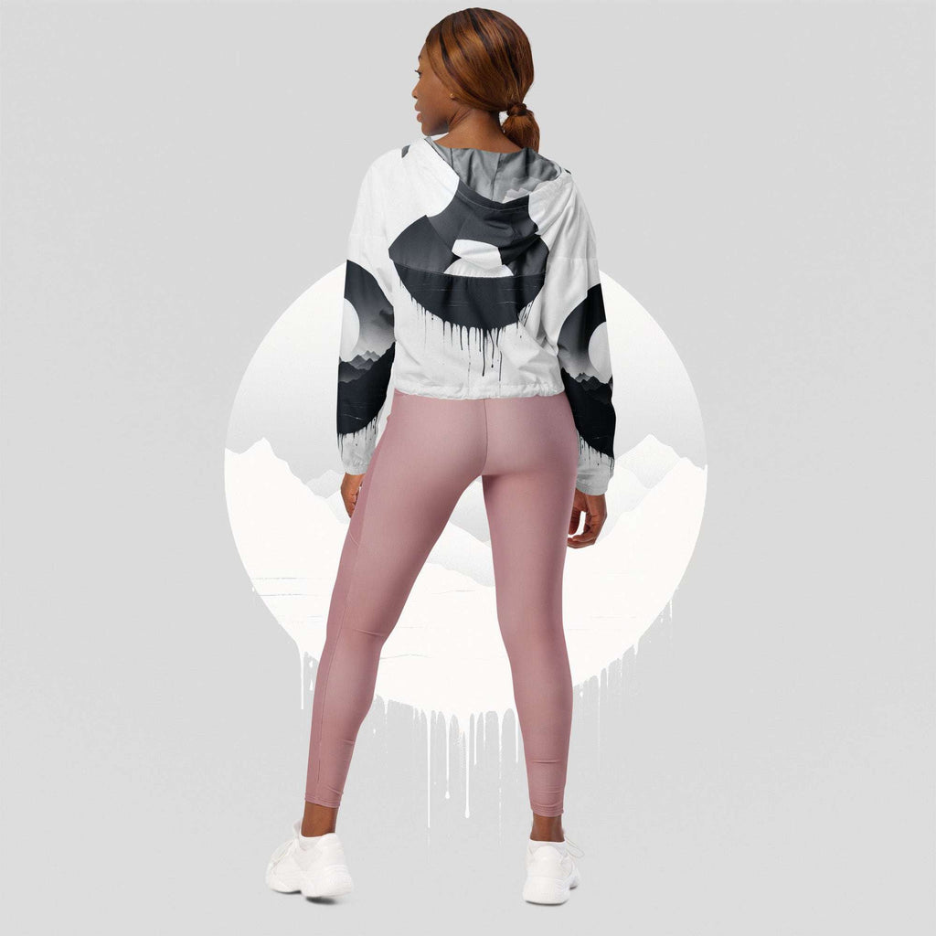 Women's ICN Cropped Windbreaker Print (No.08)