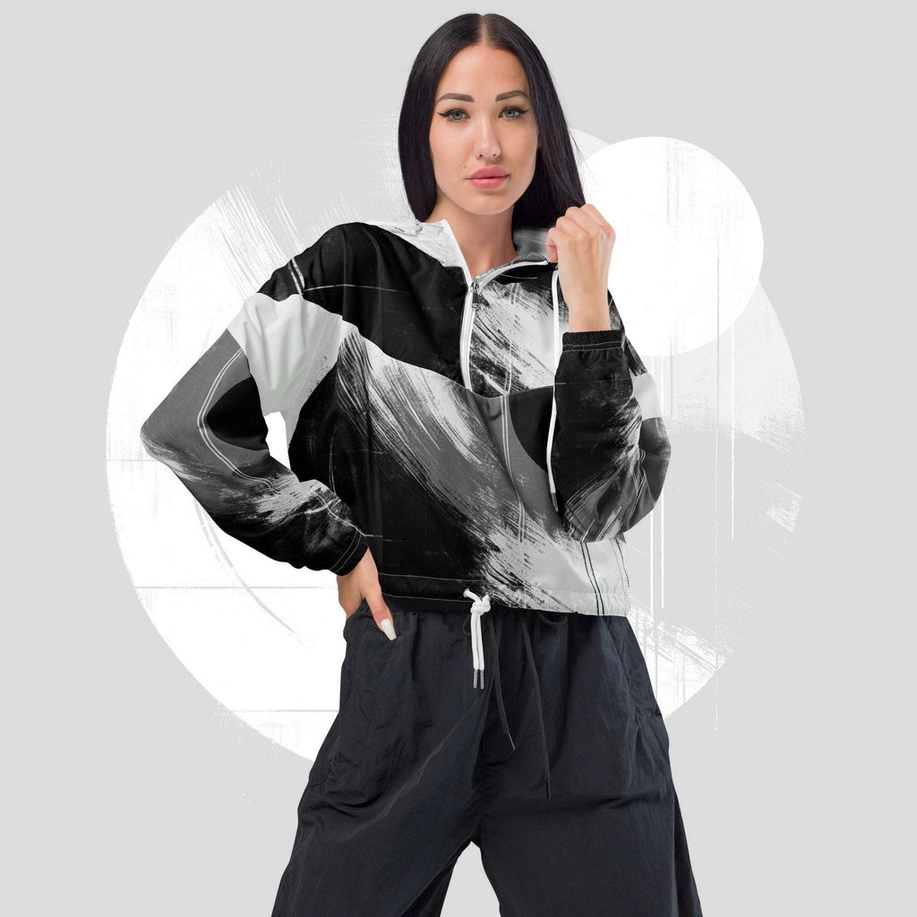 Women's ICN Cropped Windbreaker Print (No.10)