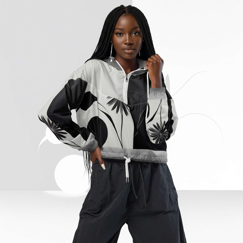 Women's ICN Cropped Windbreaker Print (No.14)