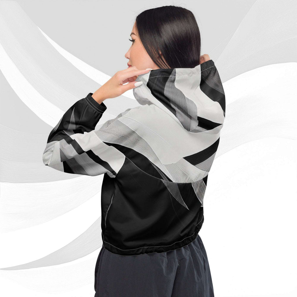 Women's ICN Cropped Windbreaker Print (No.18)