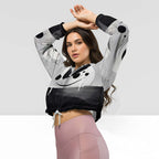 Women's ICN Cropped Windbreaker Print (No.20)