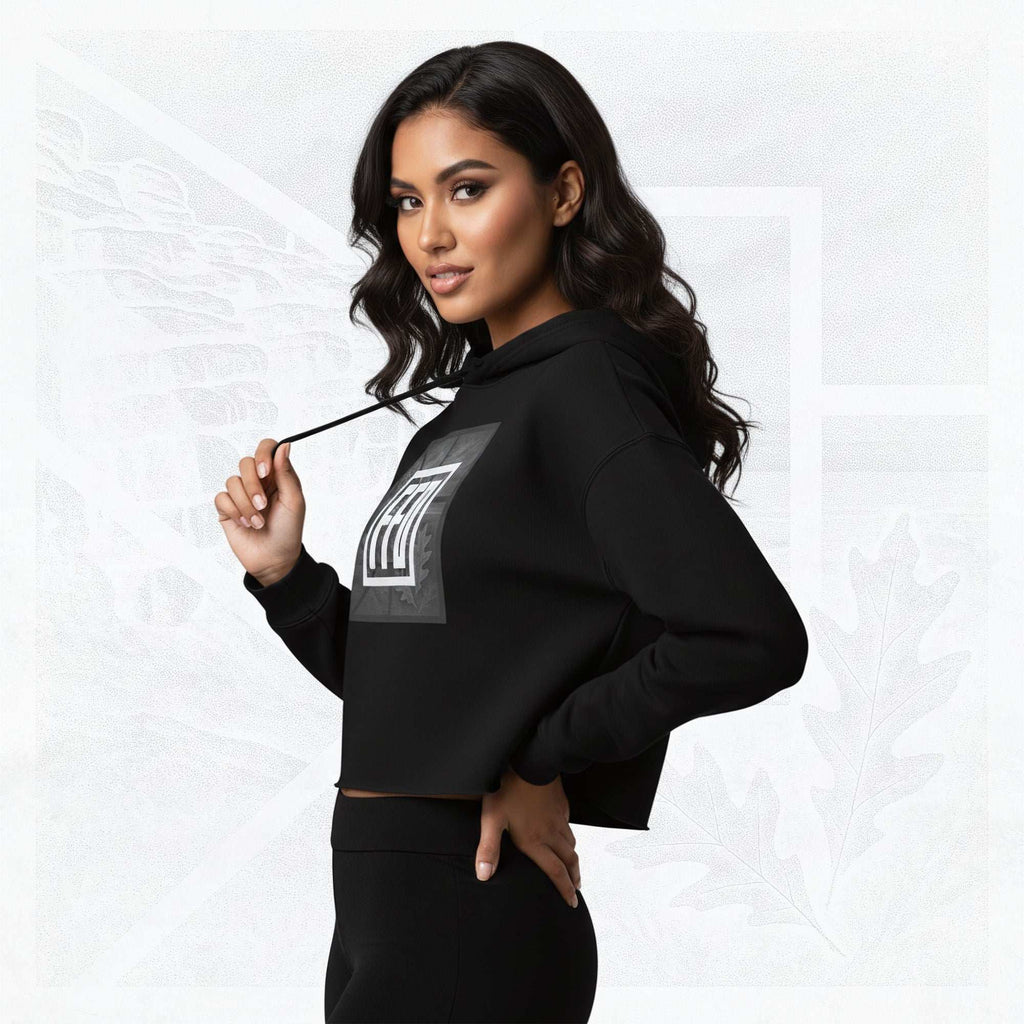 Women’s FrameEdge Crop Hoodie (No.07)