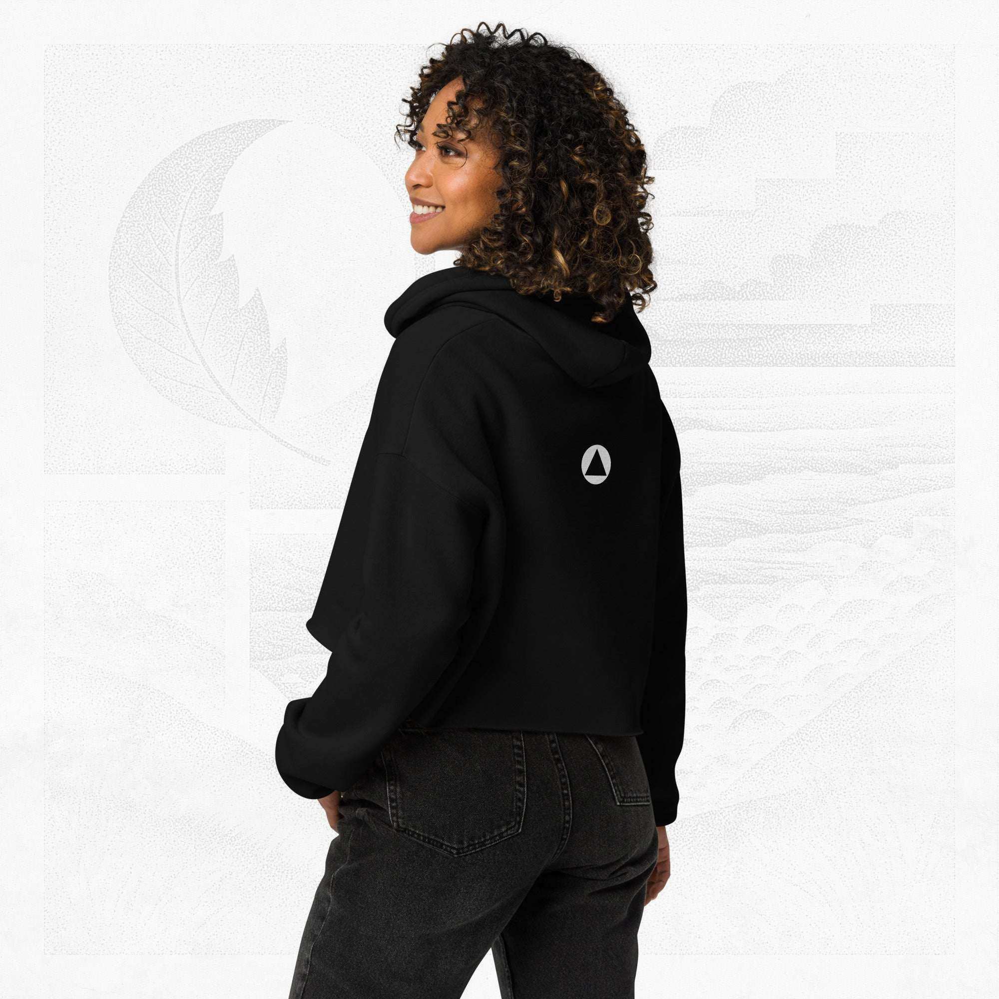 Women’s FrameEdge Crop Hoodie (No.08)