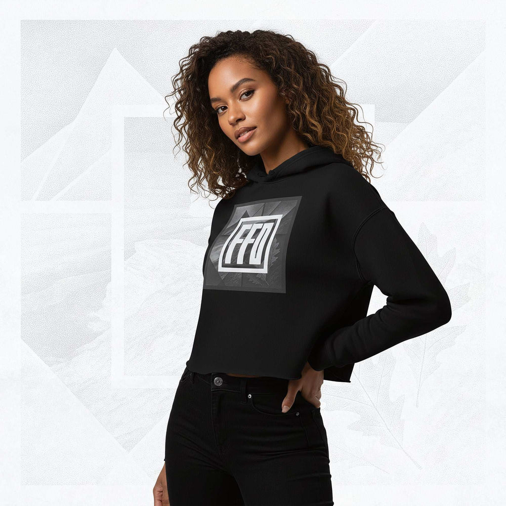 Women’s FrameEdge Crop Hoodie (No.10)
