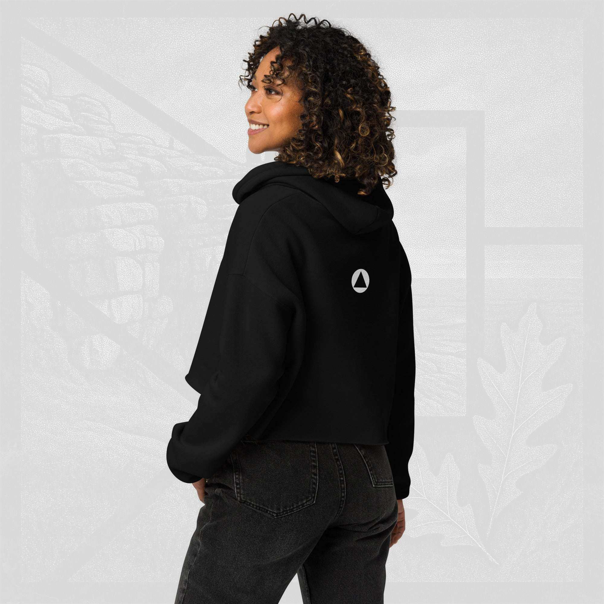 Women’s FrameEdge Crop Hoodie (No.17)