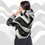 Women's ICN Cropped Windbreaker Print (No.02)