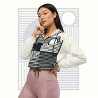 Women's ICN Cropped Windbreaker Print (No.03)