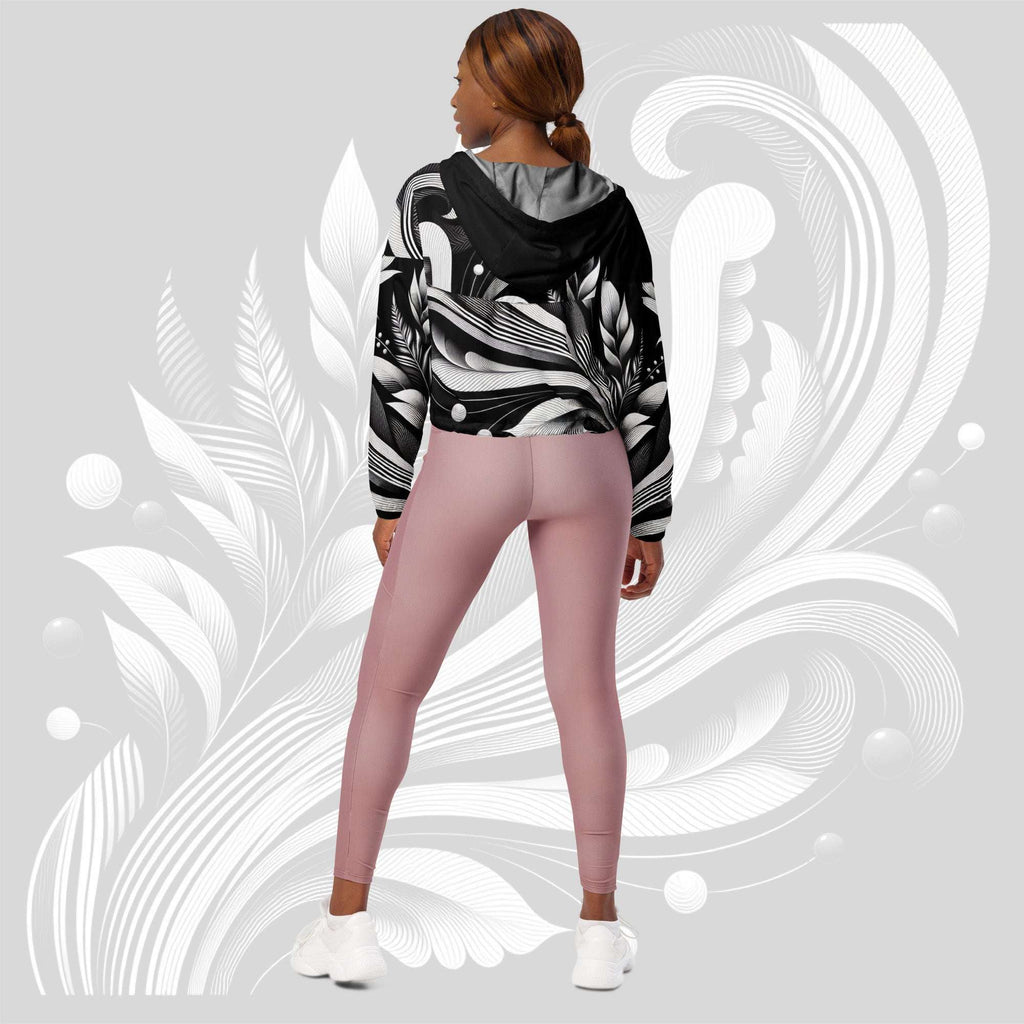 Women's ICN Cropped Windbreaker Print (No.04)