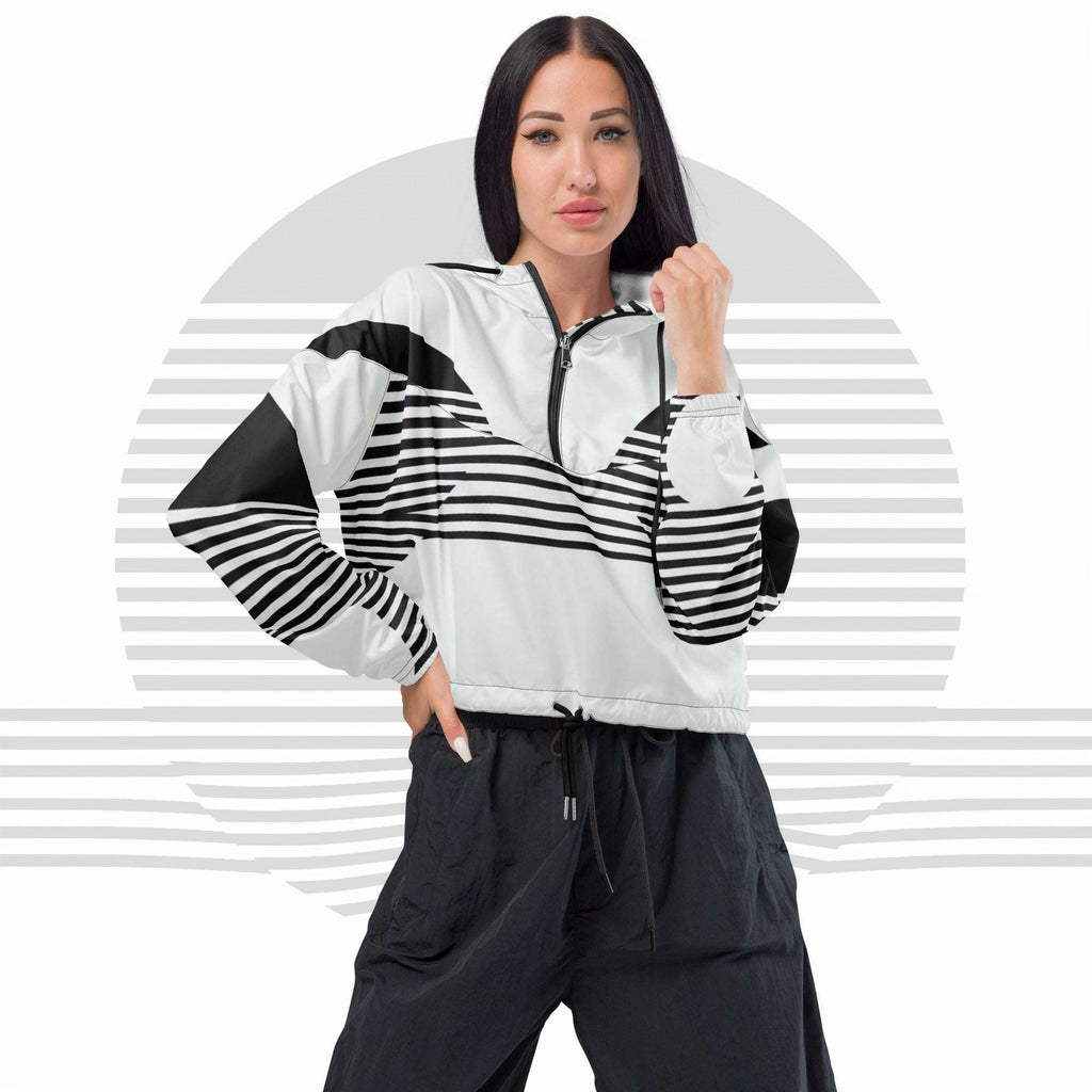 Women's ICN Cropped Windbreaker Print (No.05)