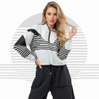 Women's ICN Cropped Windbreaker Print (No.05)