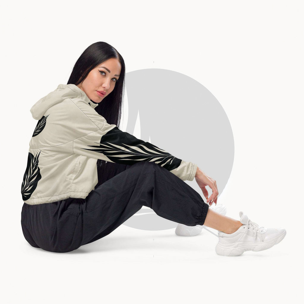 Women's ICN Cropped Windbreaker Print (No.06)