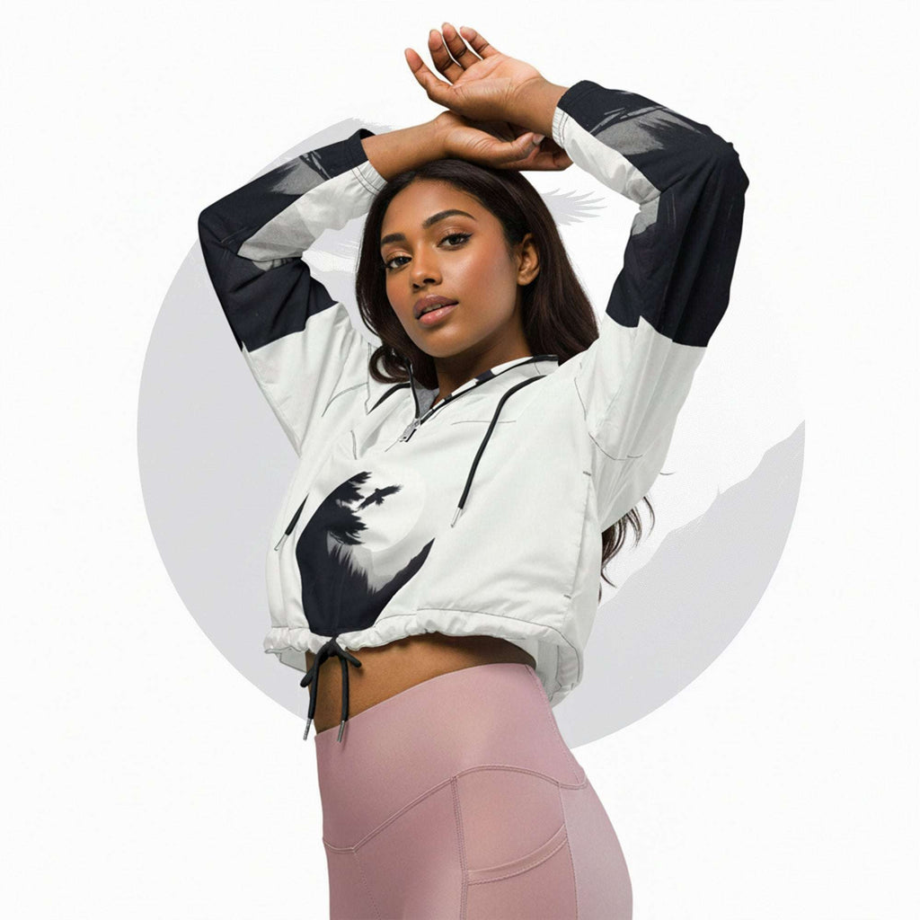 Women's ICN Cropped Windbreaker Print (No.07)