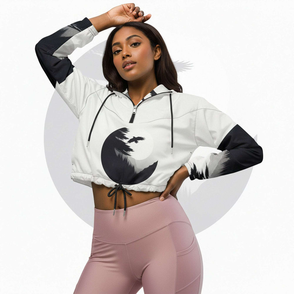 Women's ICN Cropped Windbreaker Print (No.07)
