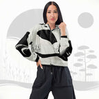 Women's ICN Cropped Windbreaker Print (No.09)