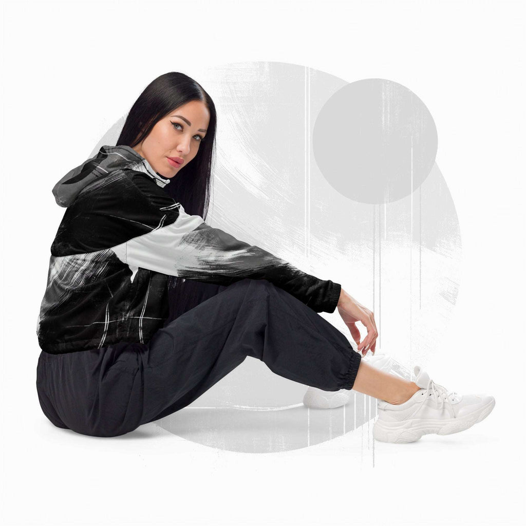 Women's ICN Cropped Windbreaker Print (No.10)