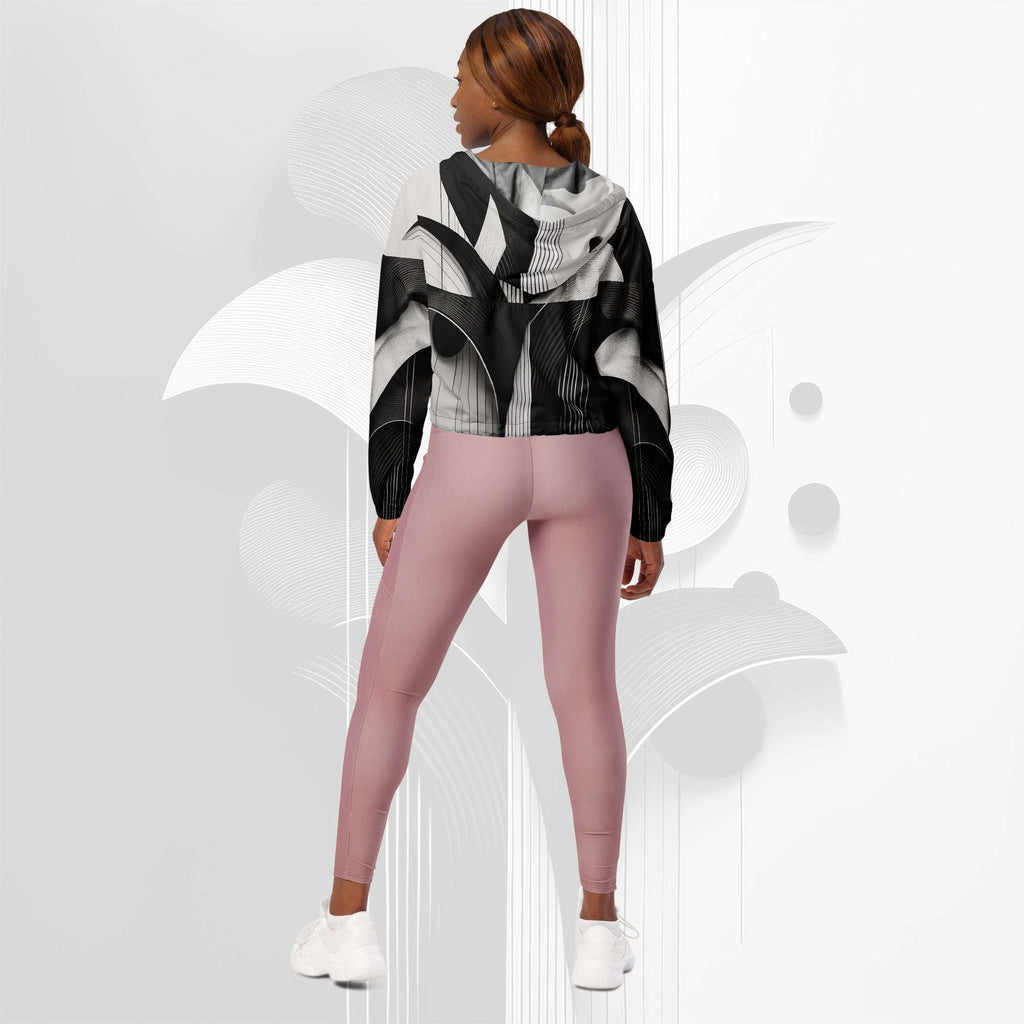 Women's ICN Cropped Windbreaker Print (No.11)