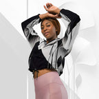 Women's ICN Cropped Windbreaker Print (No.12)