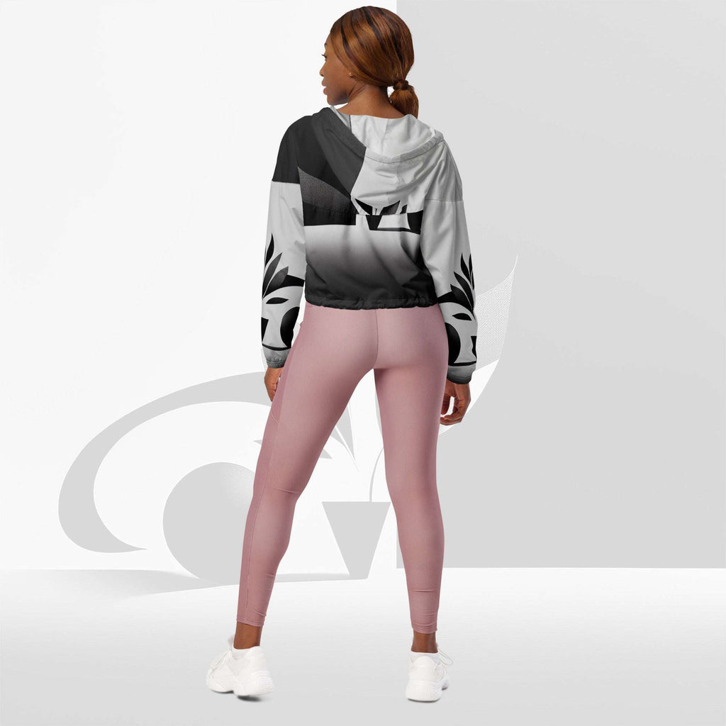 Women's ICN Cropped Windbreaker Print (No.16)