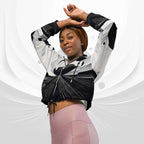 Women's ICN Cropped Windbreaker Print (No.19)