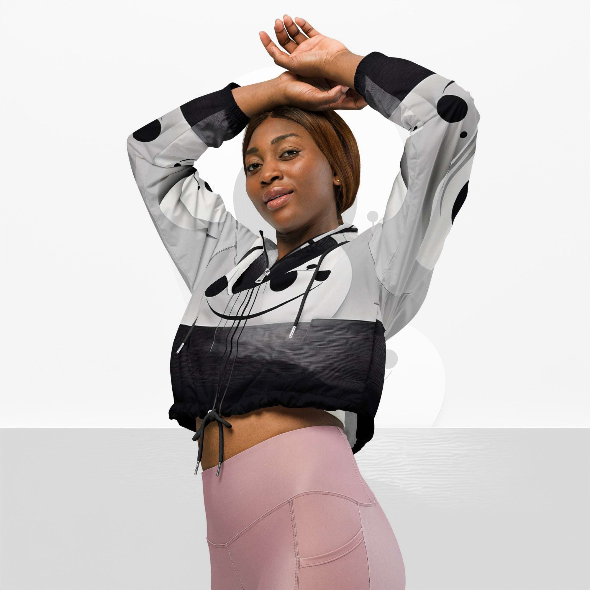 Women's ICN Cropped Windbreaker Print (No.20)