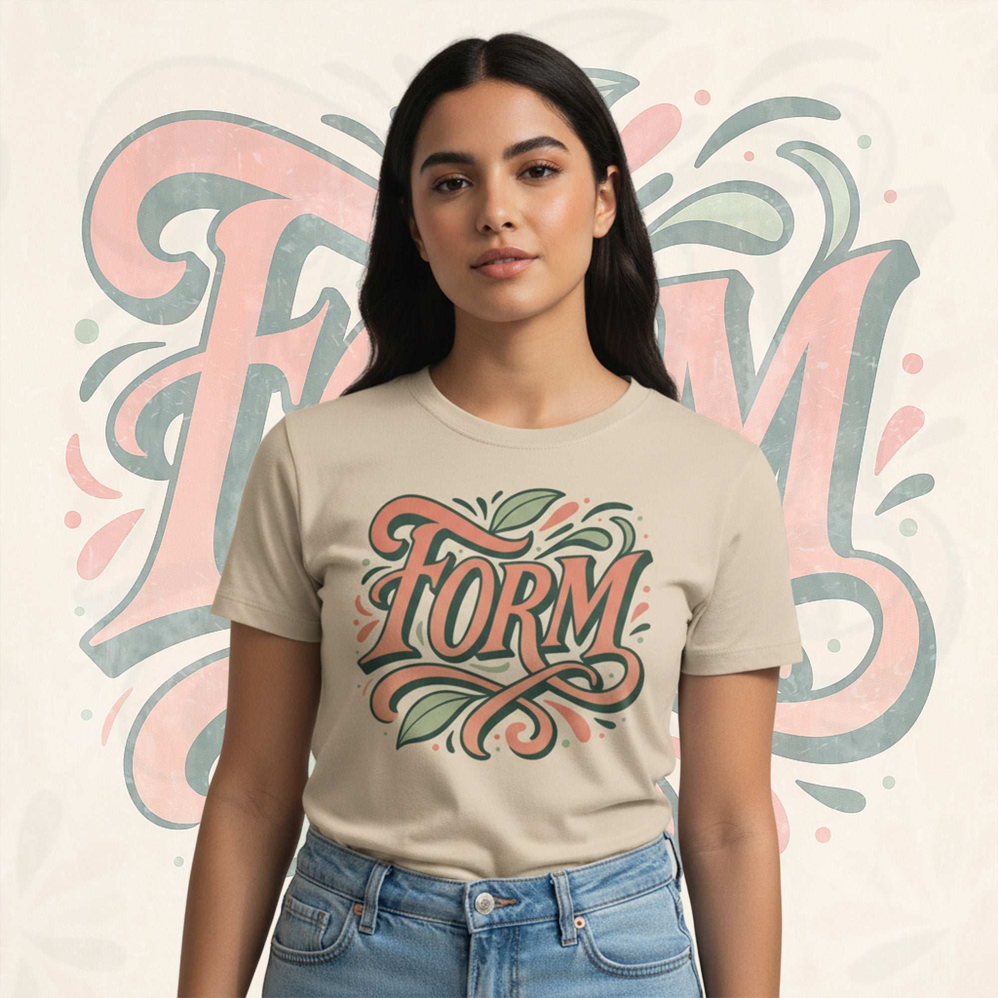 Women's Brand Tag Tee (No.08)