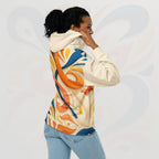 Women's Coral Canvas Hoodie (No.10)