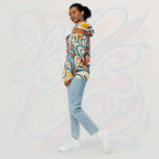 Women's Coral Canvas Hoodie (No.11)