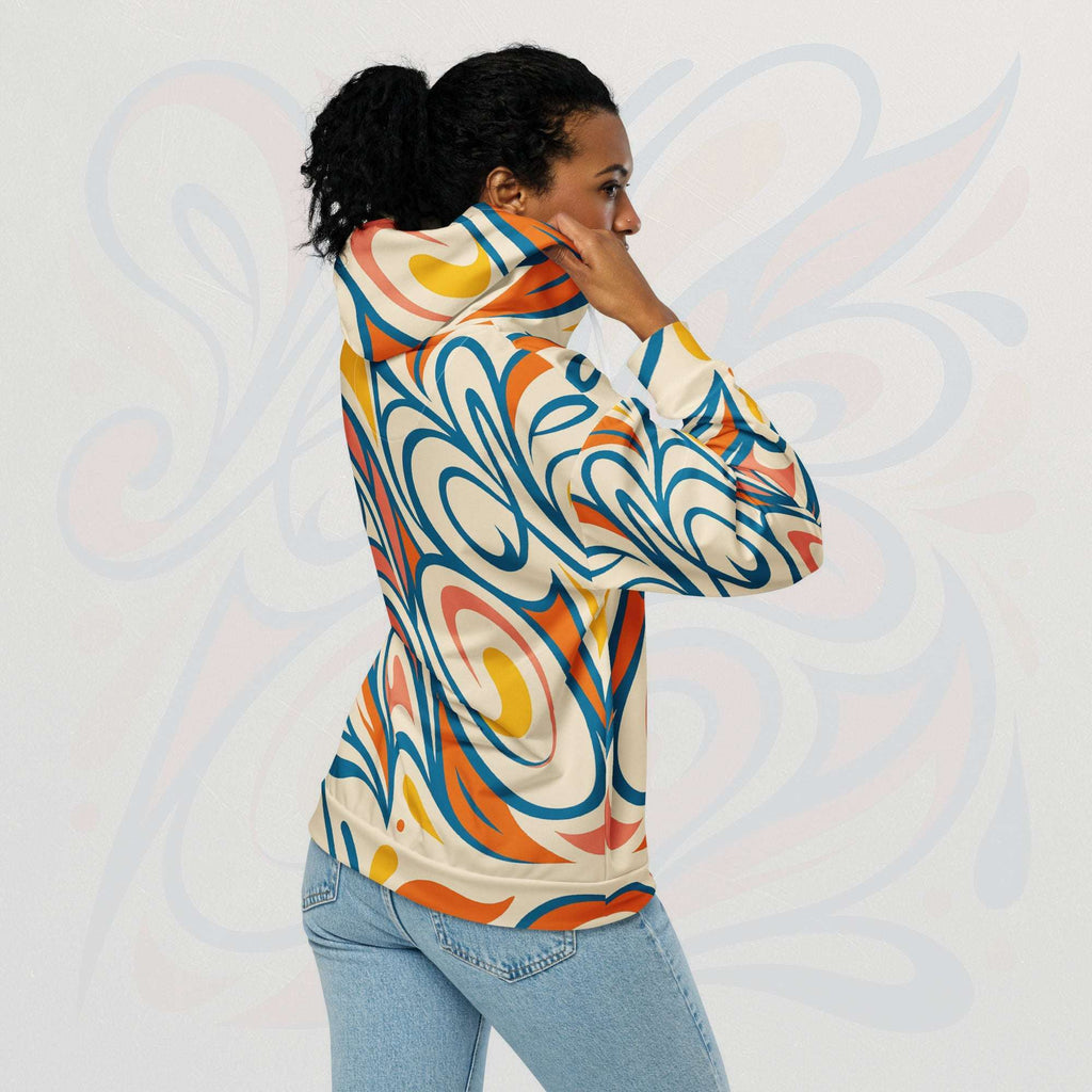 Women's Coral Canvas Hoodie (No.11)