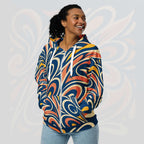 Women's Coral Canvas Hoodie (No.12)