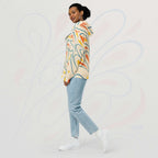 Women's Coral Canvas Hoodie (No.13)