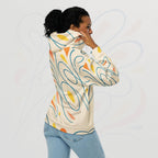 Women's Coral Canvas Hoodie (No.13)