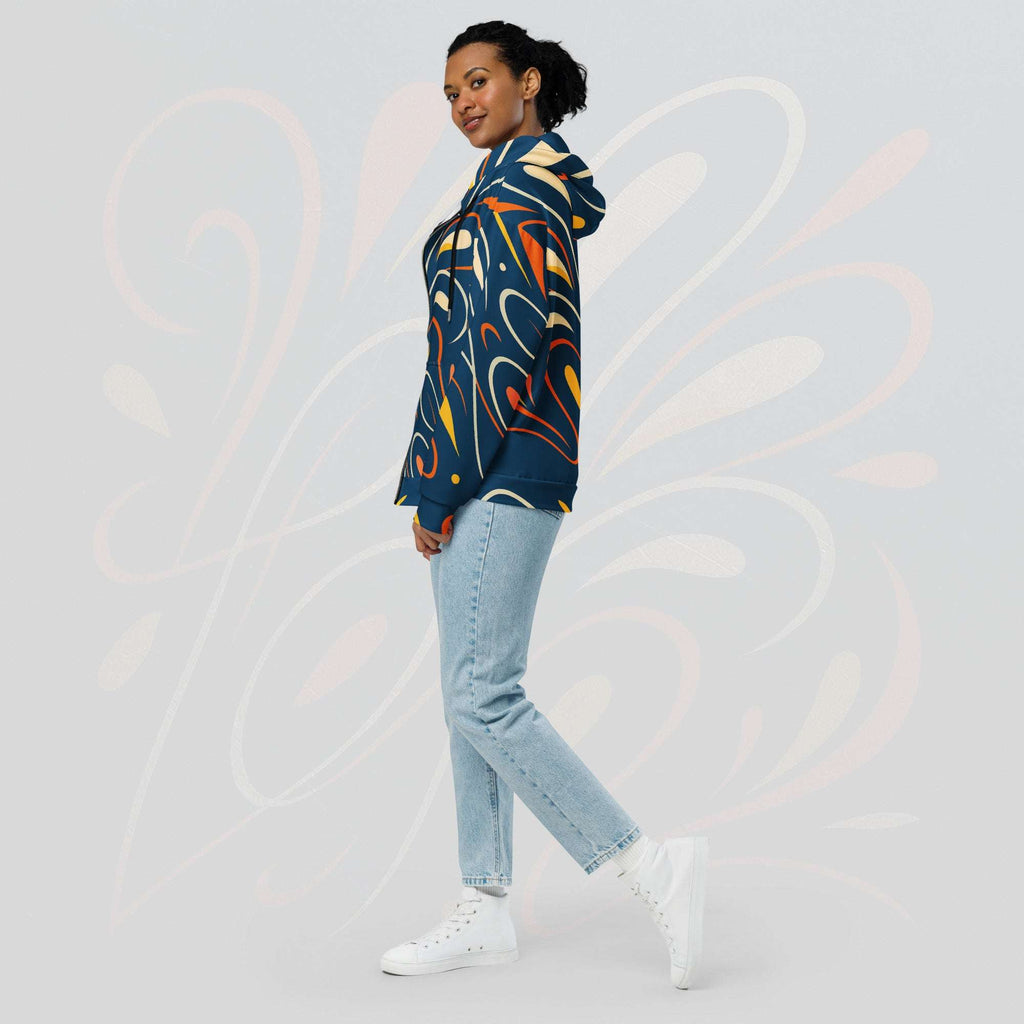 Women's Coral Canvas Hoodie (No.14)