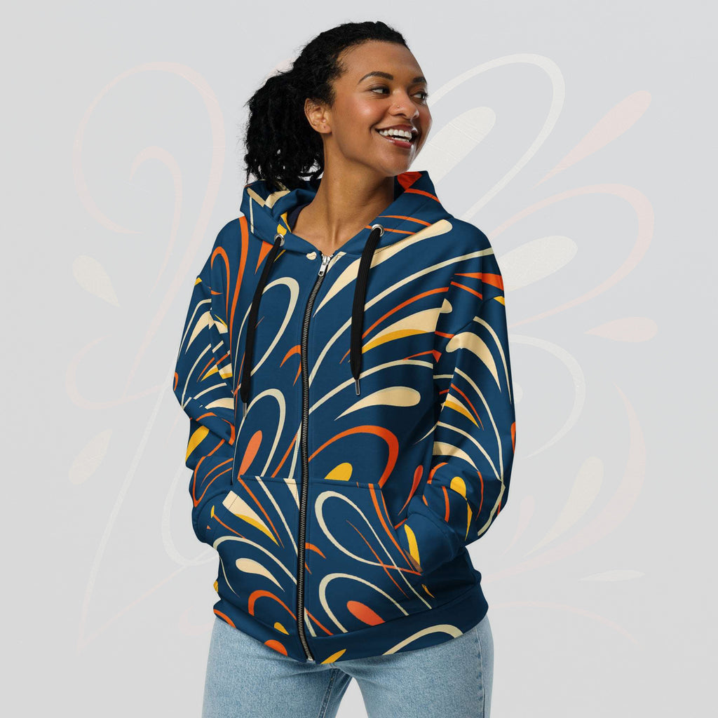 Women's Coral Canvas Hoodie (No.14)
