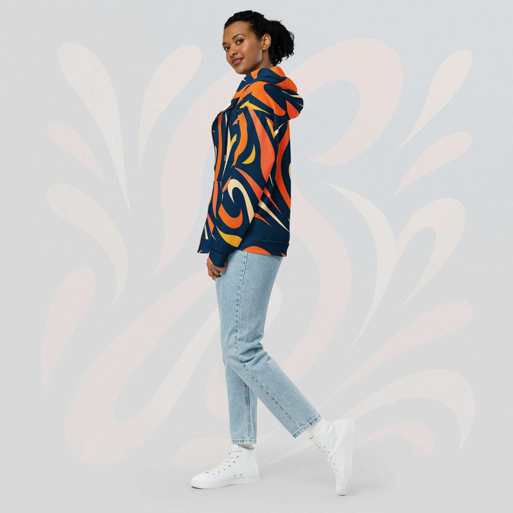 Women's Coral Canvas Hoodie (No.15)