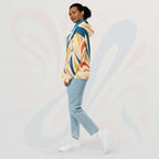 Women's Coral Canvas Hoodie (No.16)