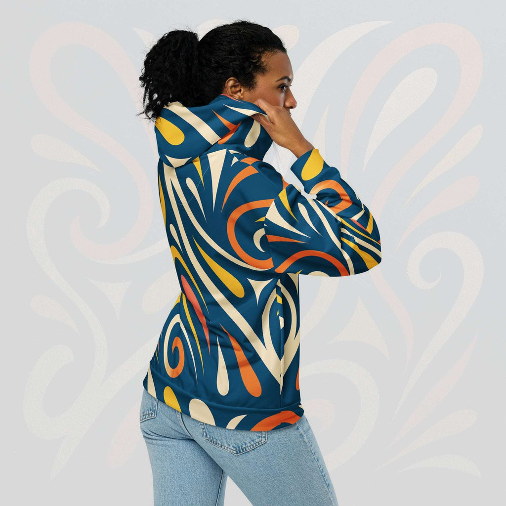 Women's Coral Canvas Hoodie (No.18)