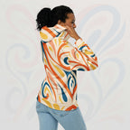 Women's Coral Canvas Hoodie (No.19)