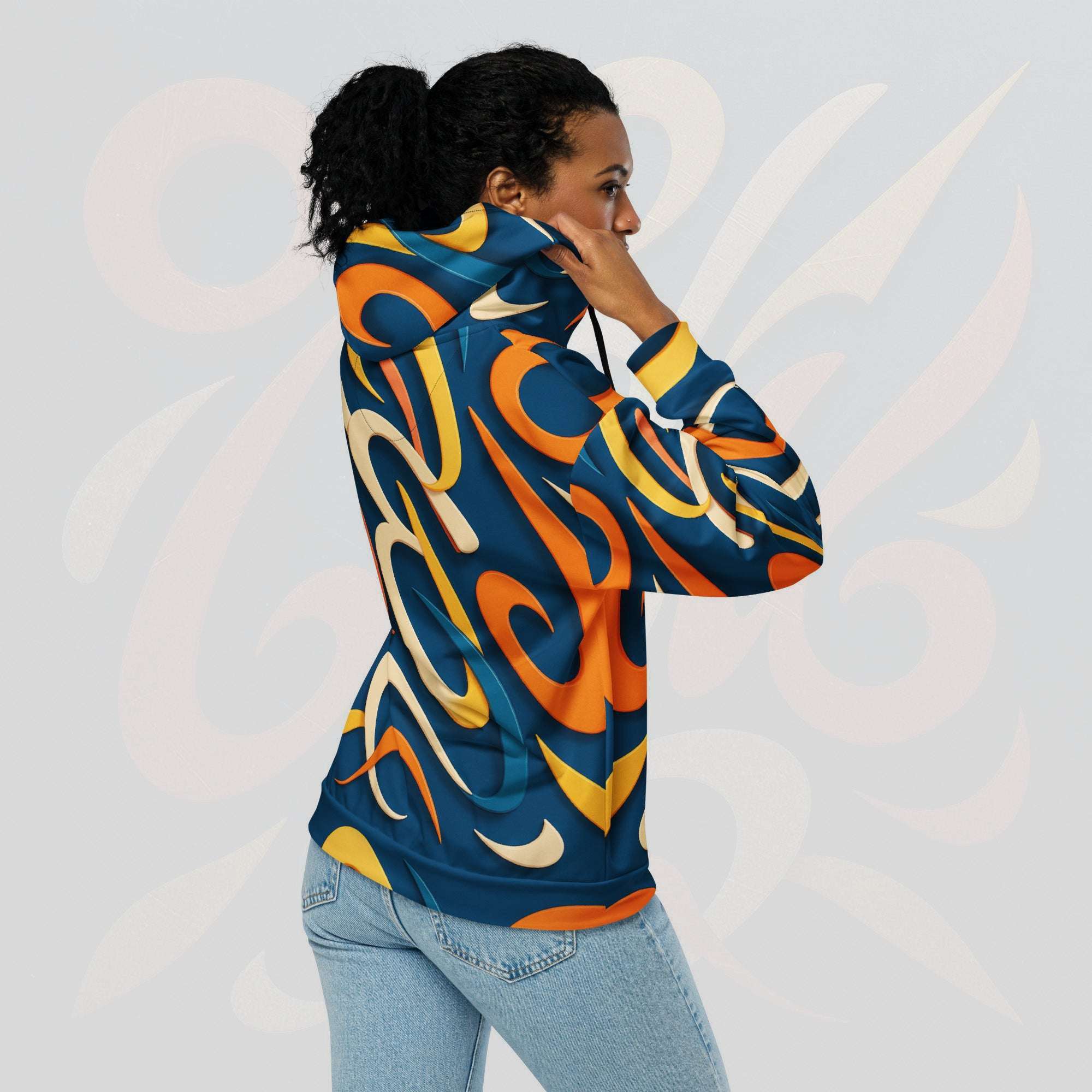 Women's Coral Canvas Hoodie (No.20)