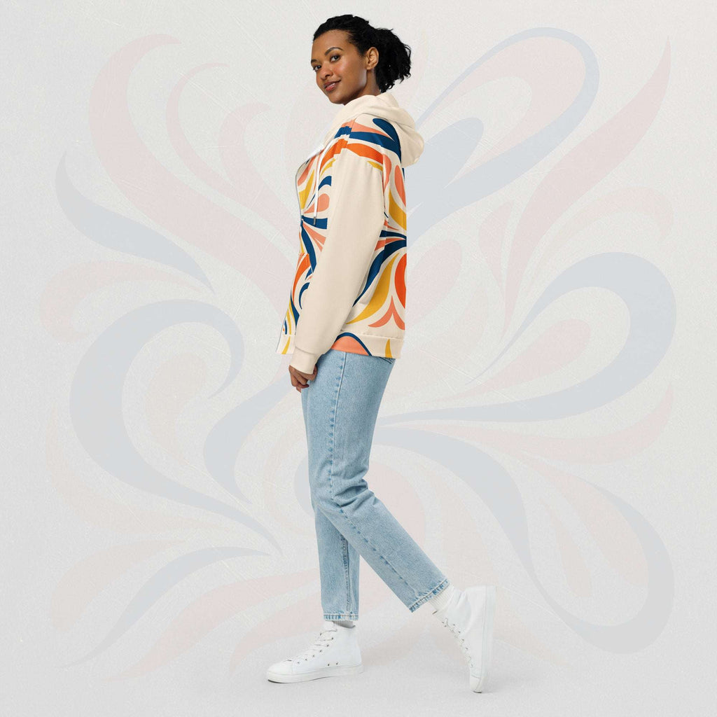 Women's Coral Canvas Hoodie (No.02)