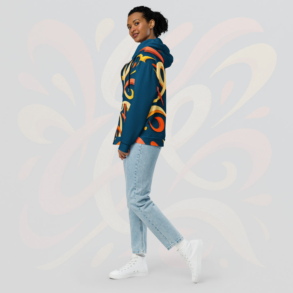 Women's Coral Canvas Hoodie (No.03)