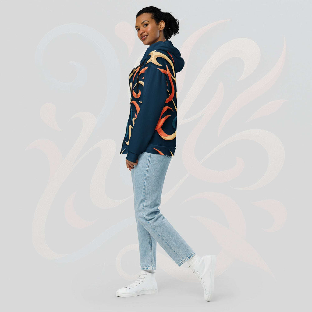 Women's Coral Canvas Hoodie (No.04)