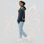 Women's Coral Canvas Hoodie (No.04)